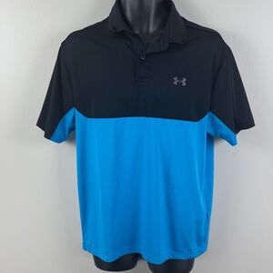 ✨3/$25✨ Under Armour Men's Polo in Black and Blue - M